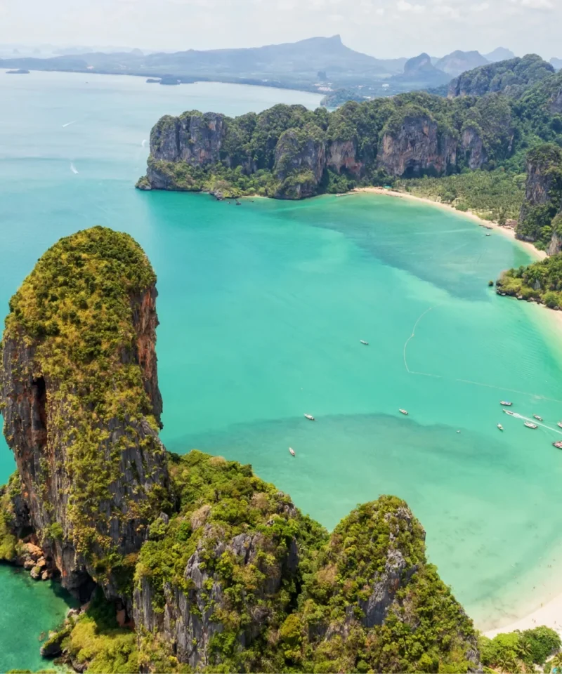 Scenic view of Thailand’s pristine beaches during the 6N/7D Krabi, Phuket, and Phi Phi Island tour, offering travelers a perfect blend of adventure, relaxation, and tropical island experiences.